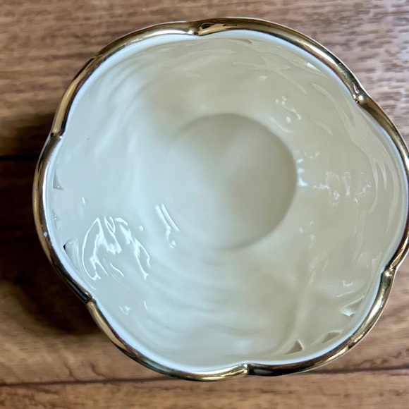 Lenox~ White/Gold • Merry Lights Snowman Votive Tea Light Ceramic Candle • New - Picture 8 of 12